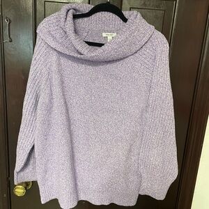 Nine West Cowl Neck Sweater - size 2X - purple